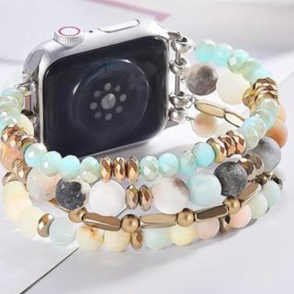 NEW Crystal Beaded Boho Apple Watch Band main image 5
